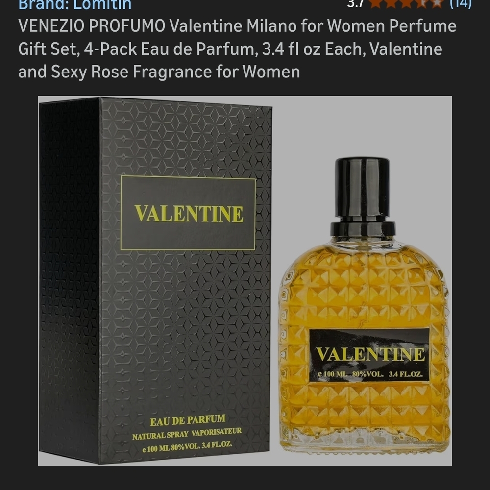 Valentine Eau de Parfum for Women - Gold Amber Scent